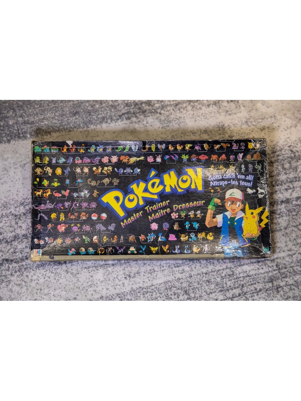 Pokemon Master Trainer Board Game 1999 Hasbro Milton Bradley - Incomplete 93%